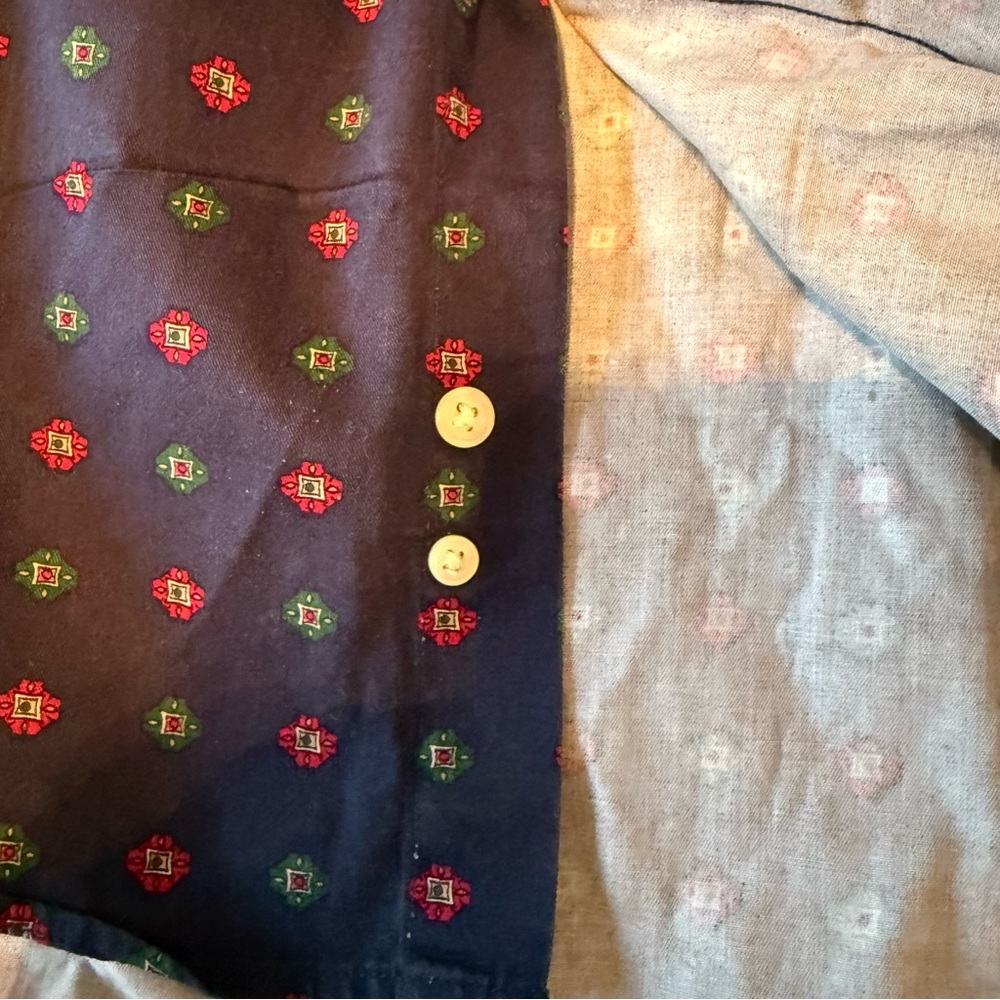 Vtg Tommy Hilfiger Geometric Button Up Long Sleeve Shirt Men’s L 100% Cotton - Picture 5 of 7